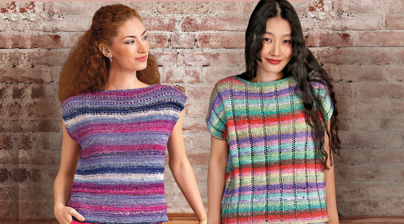 two noro dropped shoulder sleevelsas sweaters