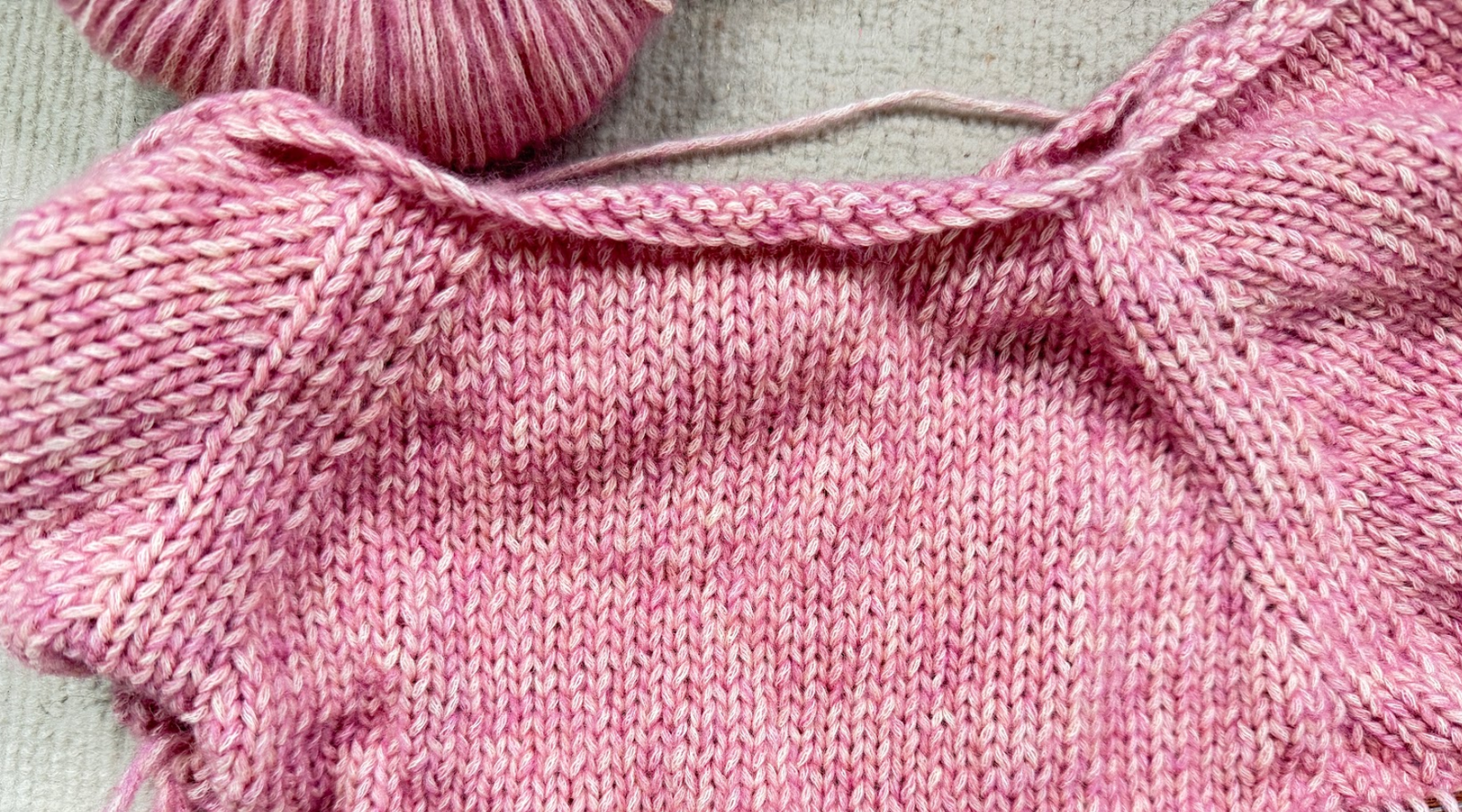 my champagne cardigan in process