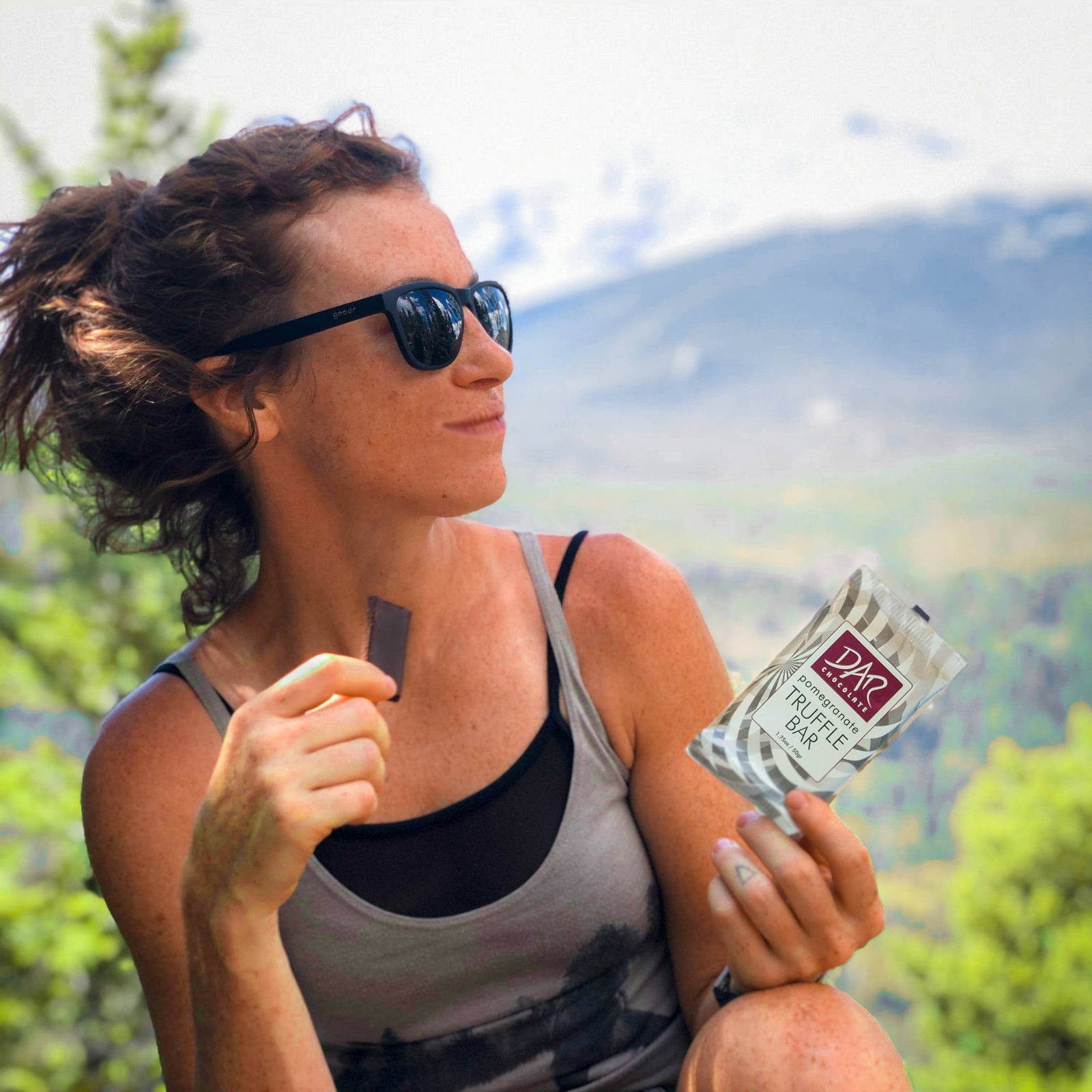 Truffle - Pomegranate Chocolate Bar - Vegan