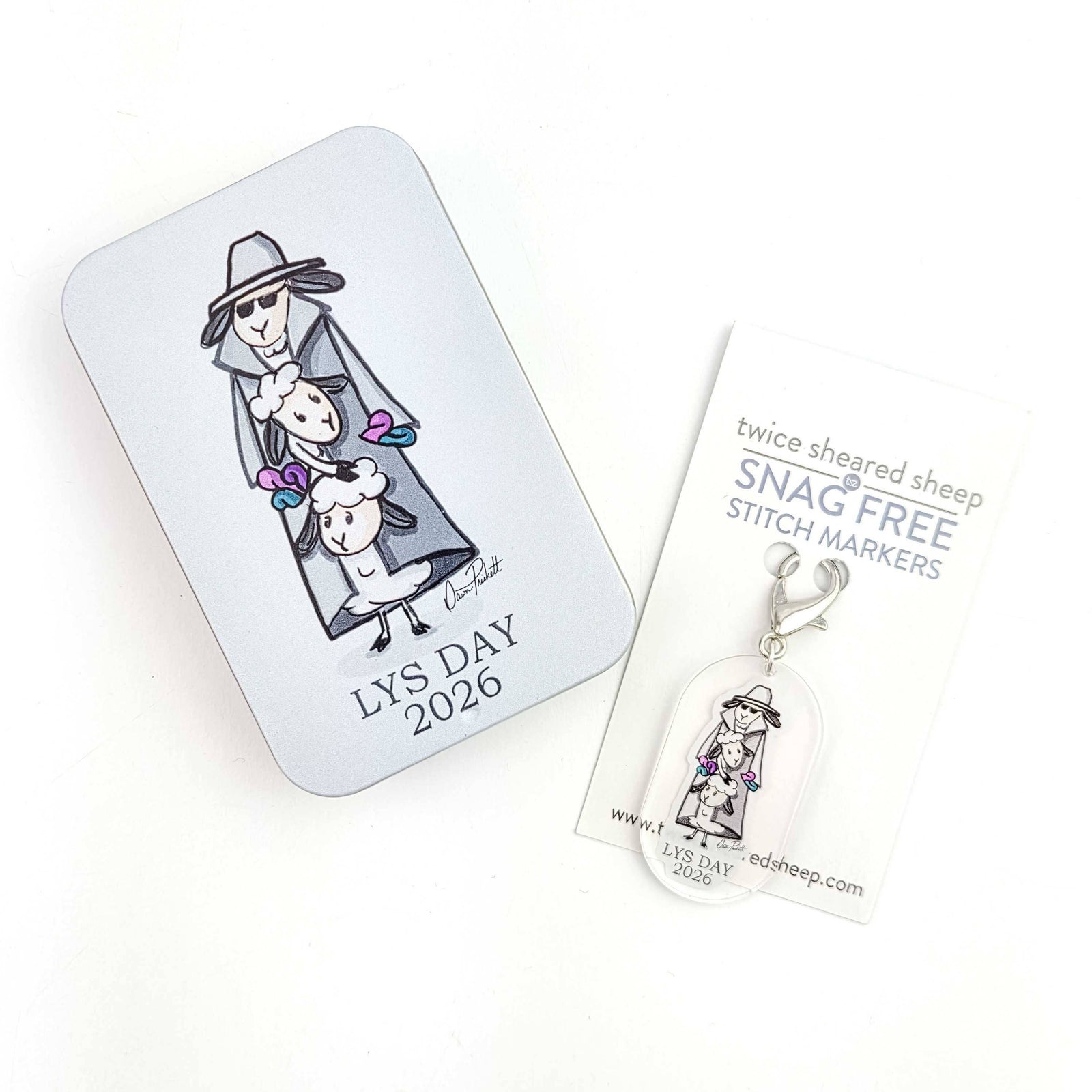 2026 LYS Day Exclusive Stitch Marker Storage Tin