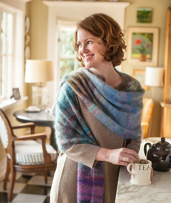 Churchmouse Color Play Mohair Scarf & Wrap Pattern
