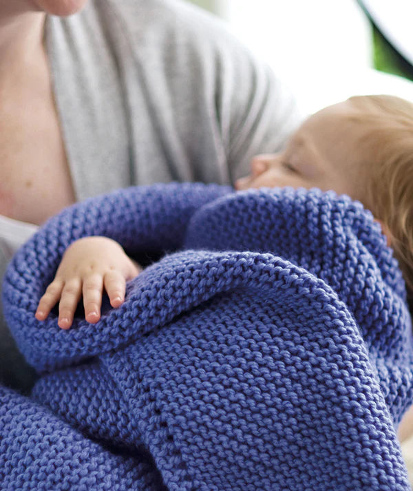 Churchmouse Picot-Edge Baby Blanket & Washcloth Pattern