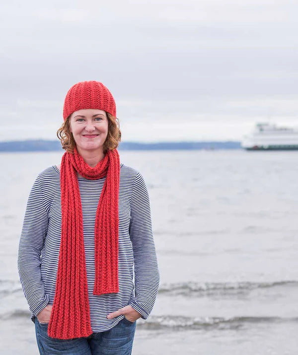 Churchmouse Mistake Rib Beanie & Scarf Pattern