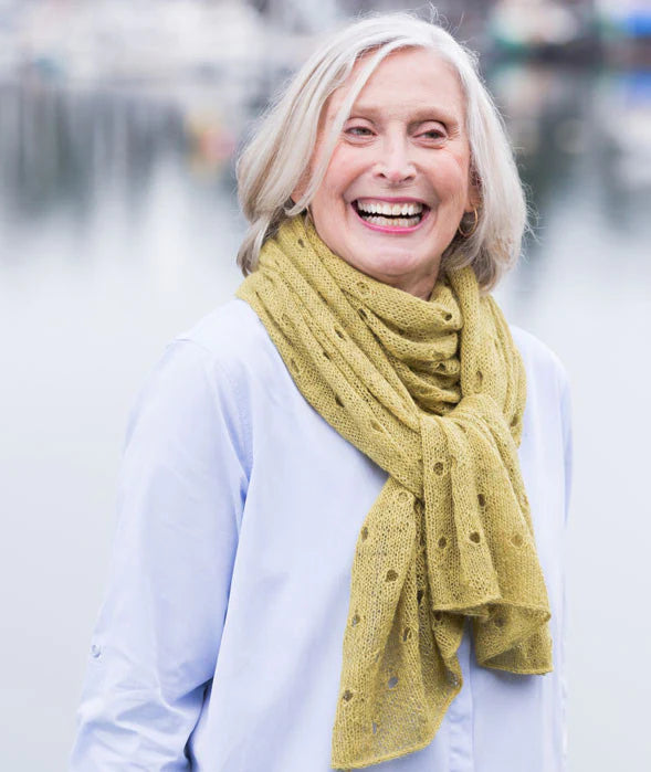 Churchmouse Polka Dot Scarf Pattern