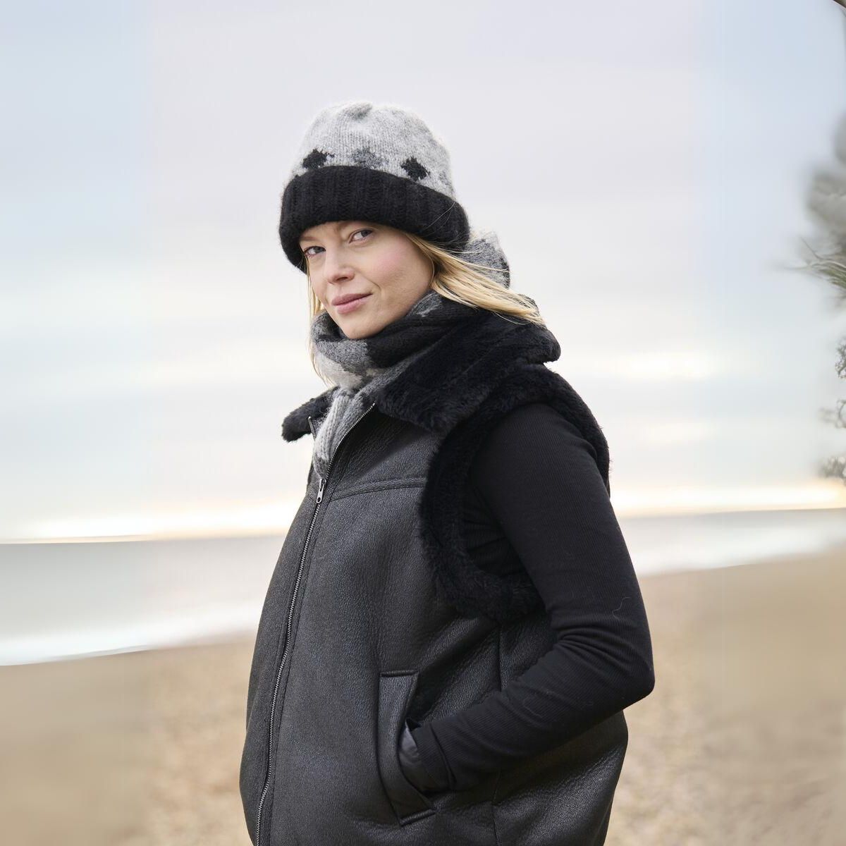 Mode Pattern- Wave Wrap & Hat Set
