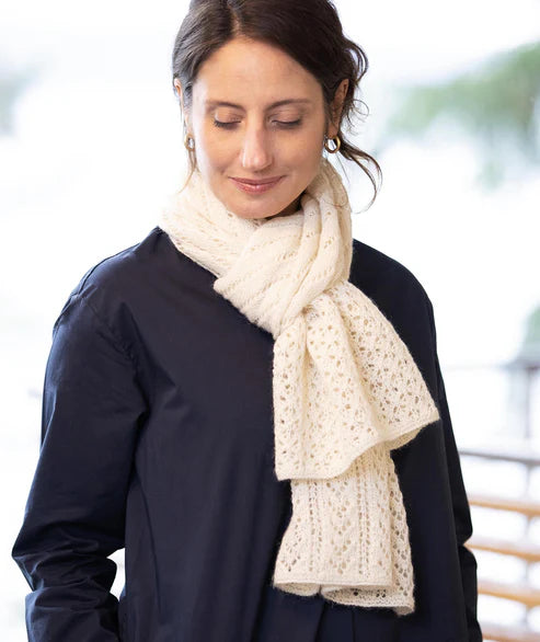 Churchmouse Lace Sampler Scarf Pattern