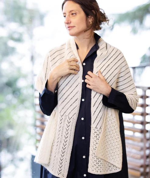 Churchmouse Lace Sampler Scarf Pattern