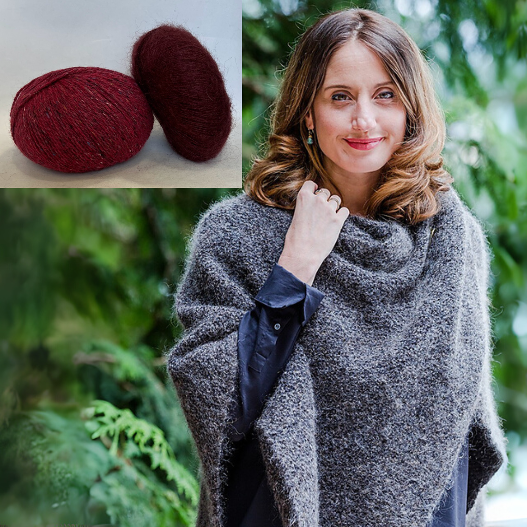 Churchmouse Quadrangle Wrap Kit- Wine