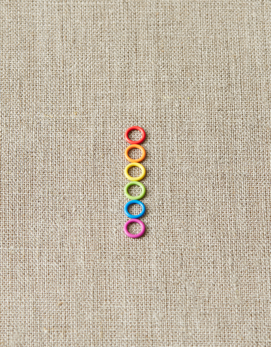 Cocoknits Colored Ring Stitch Markers -- Mini