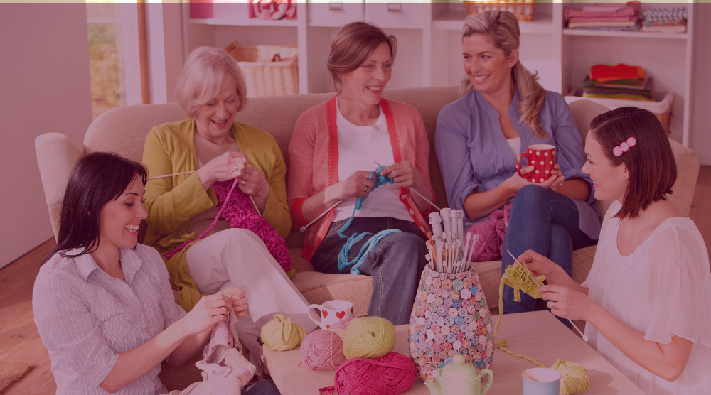 Knitting - not a solitary activity