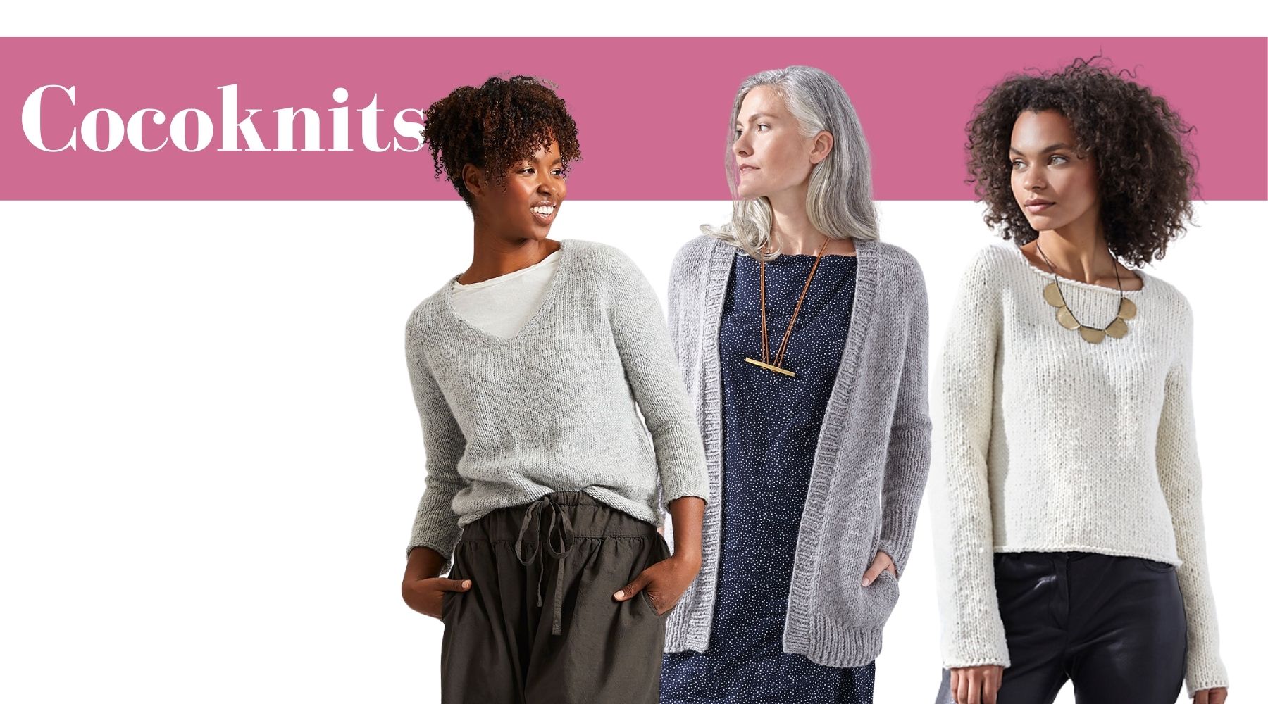 Seamed sweaters and seamless - it's like chocolate and vanilla
