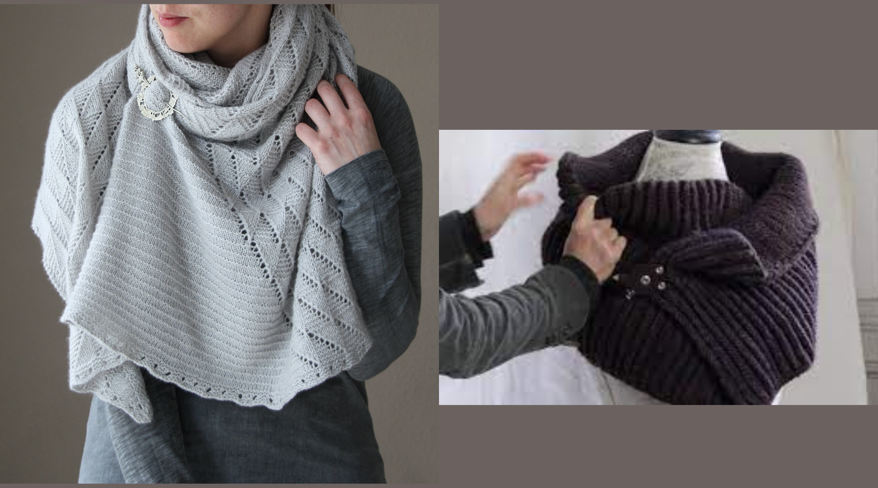 How to style your handknit shawls