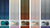 five colors of Poema cashmere from navy-teal, lavender-cream. rust-olive, peach-gray, navy-mint