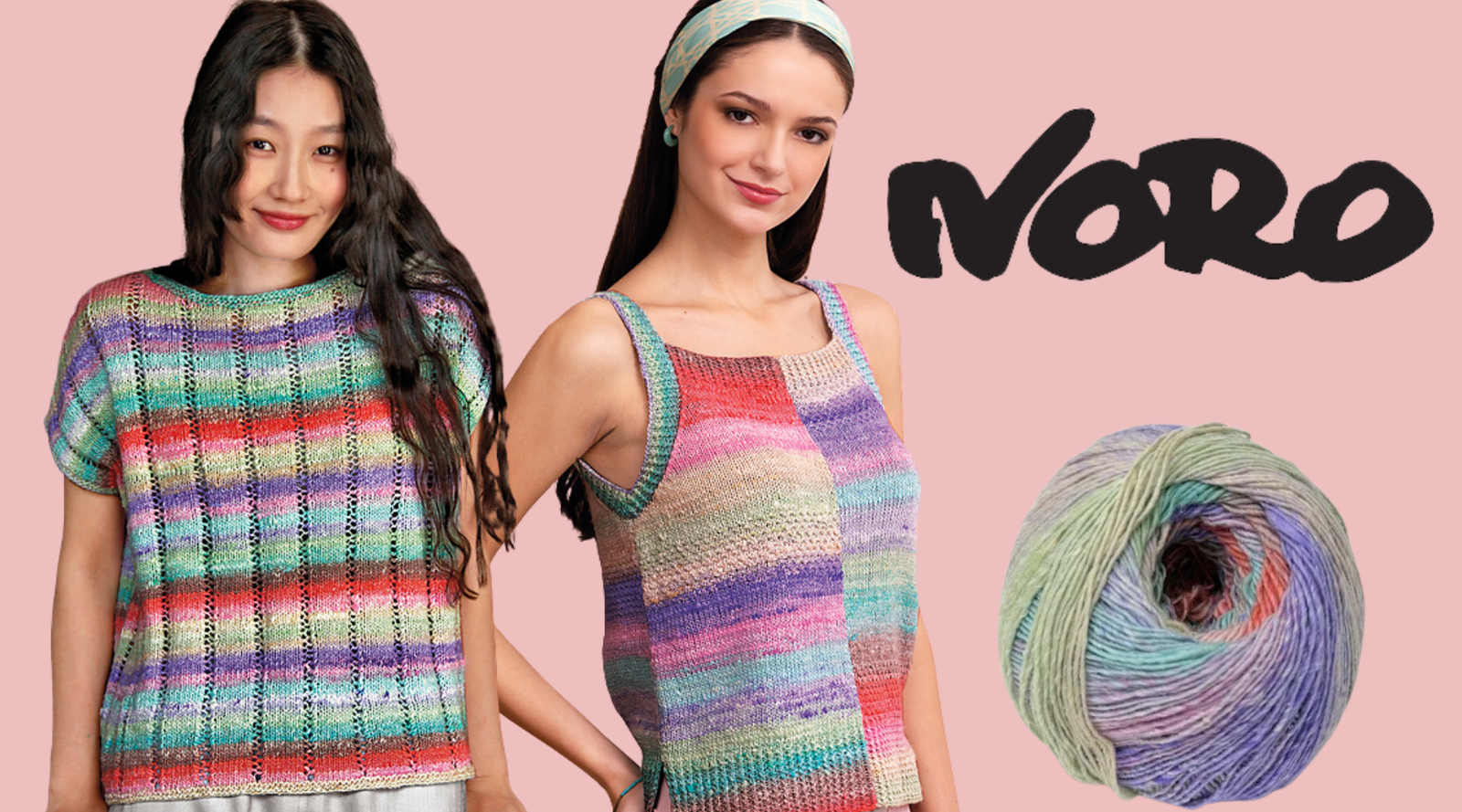 How 5 different designers use Noro Mebuki