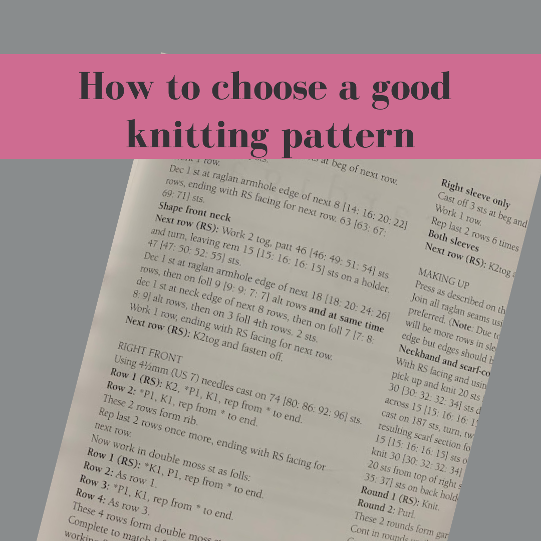 How to choose a good knitting pattern