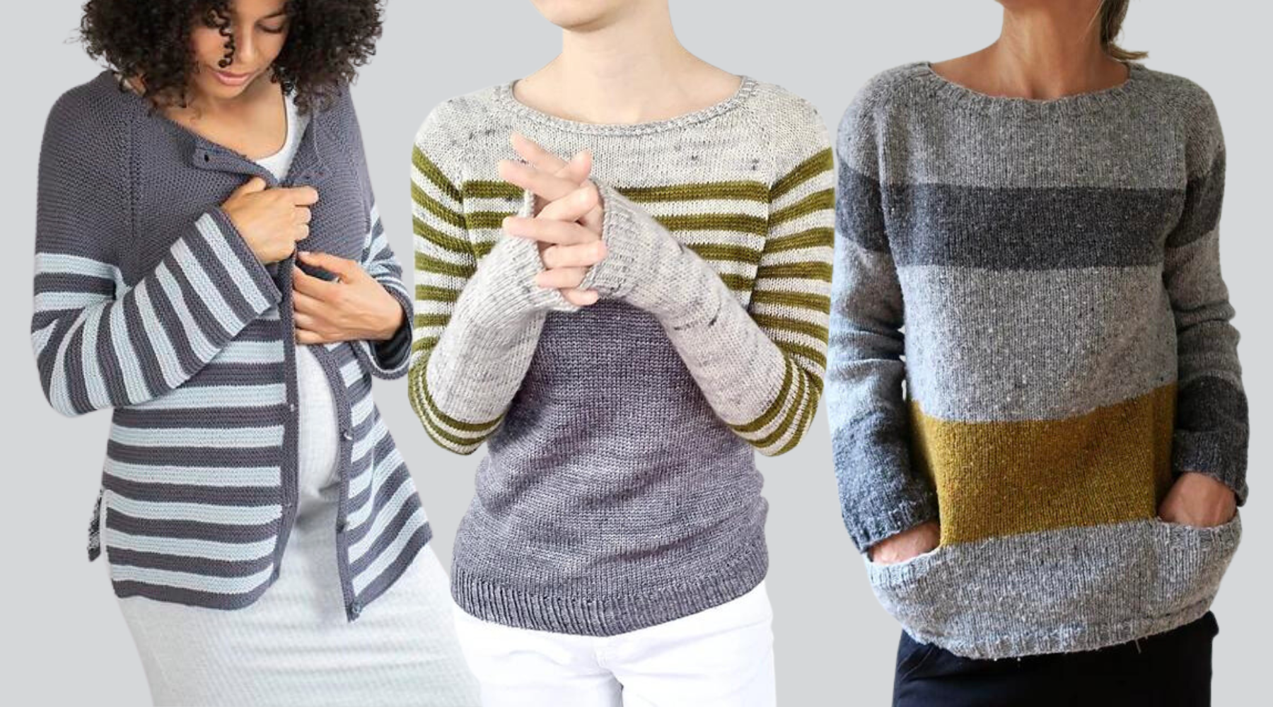 You can wear stripes - go ahead and knit the striped sweater