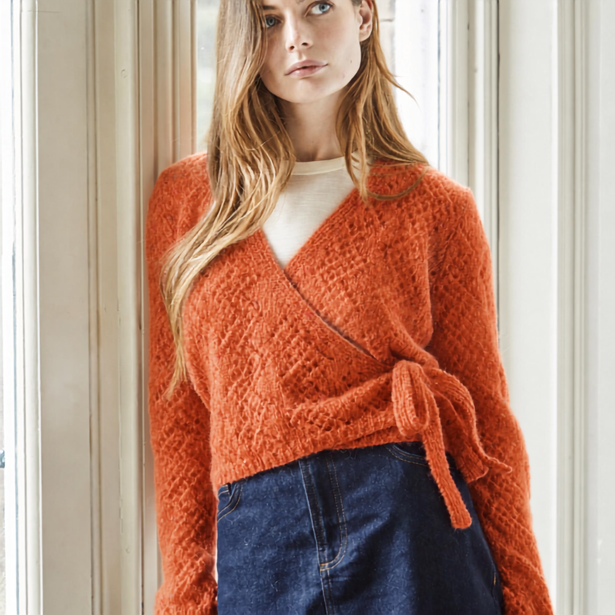 Lilas Cardigan Kit – Rowan Fine Tweed Haze