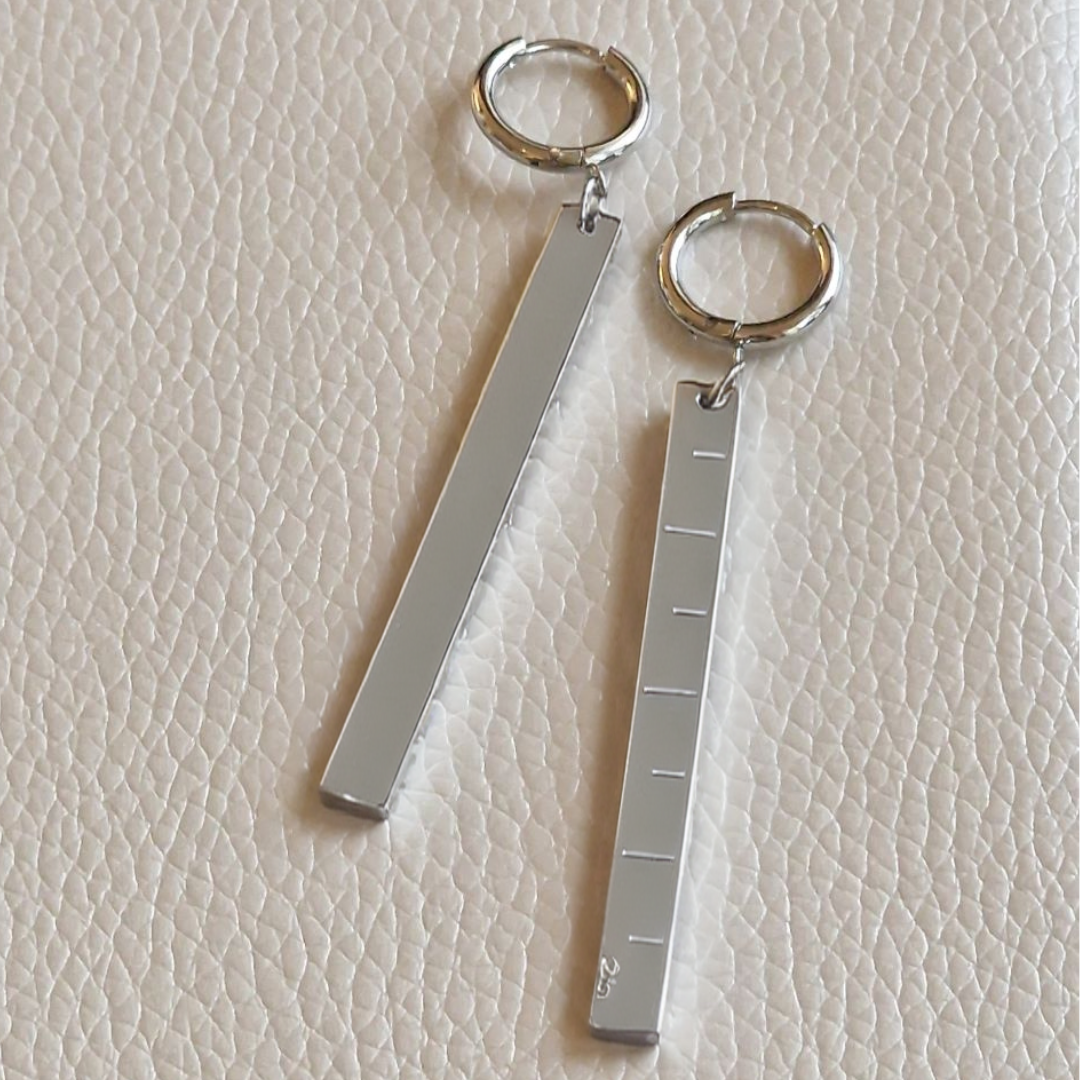 Ruler Gauge Earrings