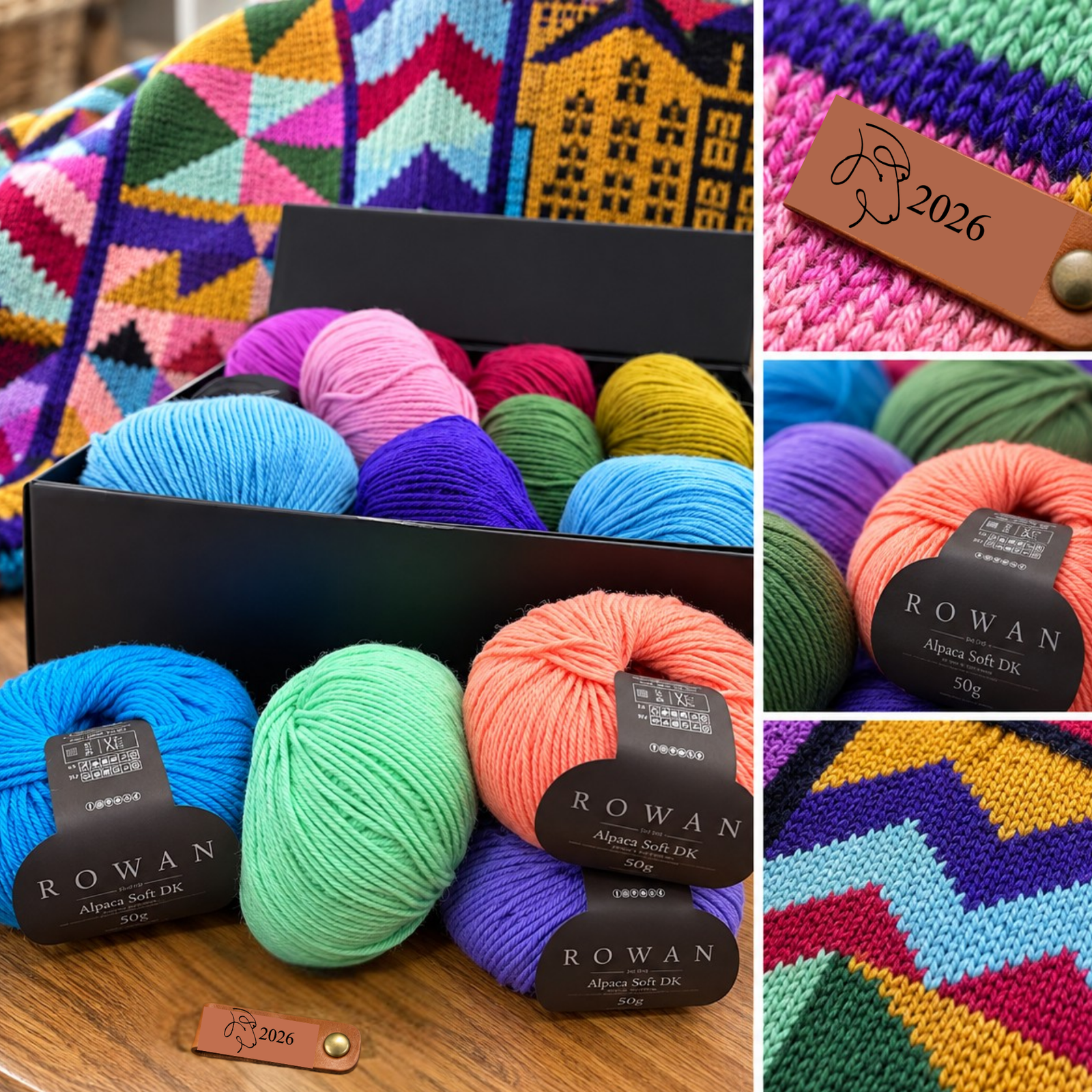 Signature Squares Kit – Rowan Alpaca Soft DK