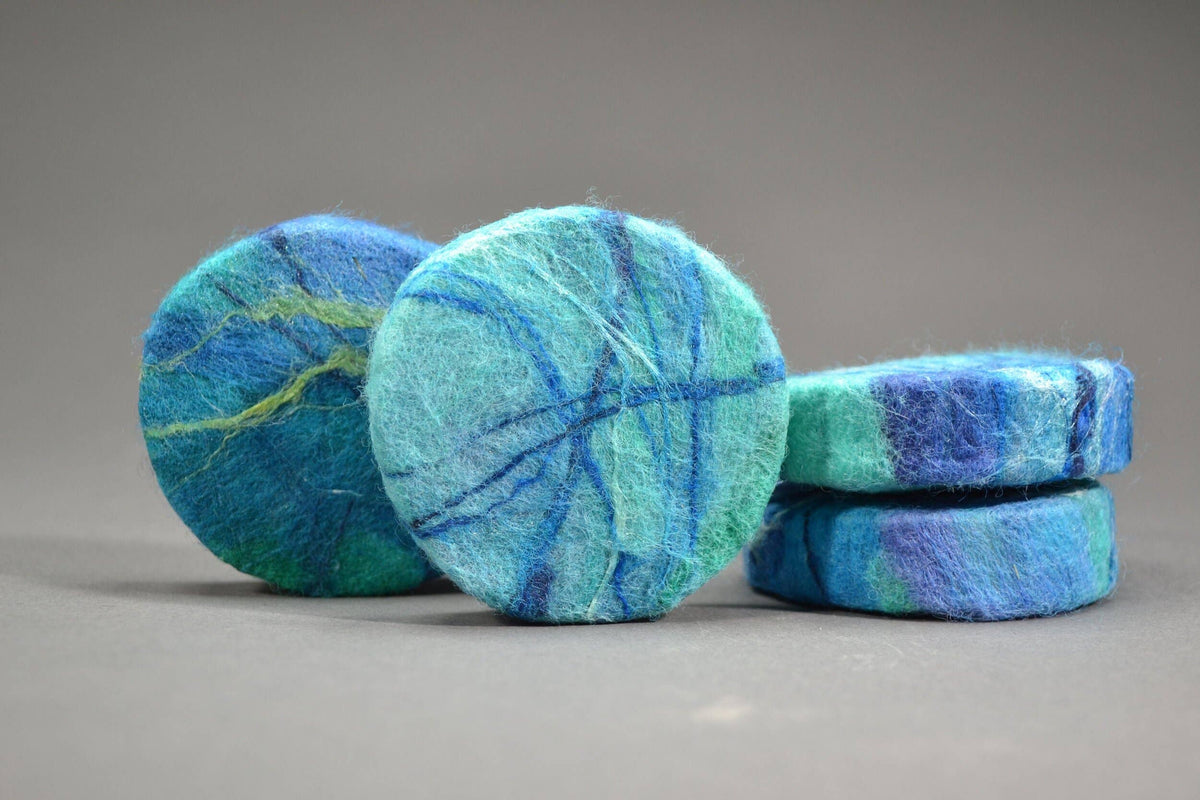 Goat's Milk Felted Soap - Aquamarine