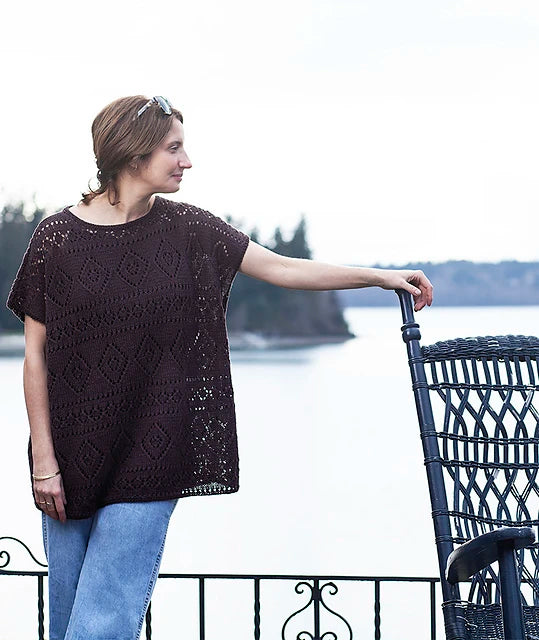 Boxy Lace Tee Kit – Cotton Cashmere Edition (Long Version)