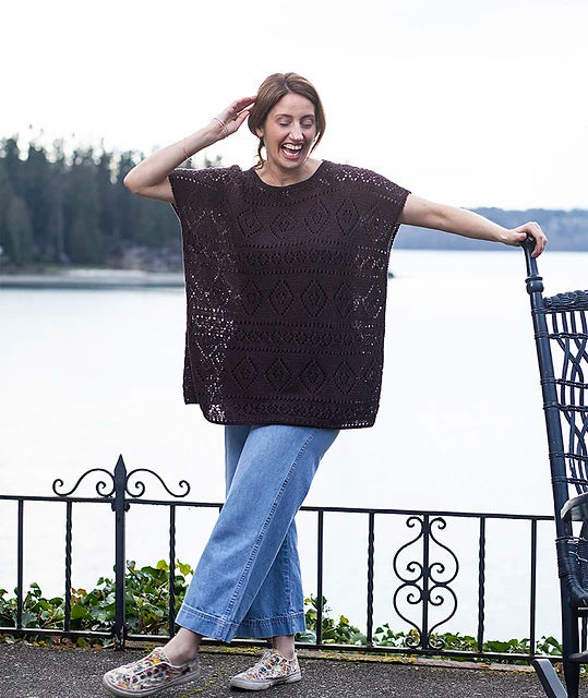 Boxy Lace Tee Kit – Cotton Cashmere Edition (Long Version)