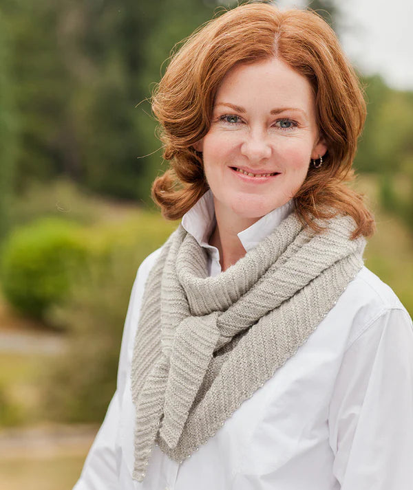 Churchmouse Racing Raindrops Scarf Pattern