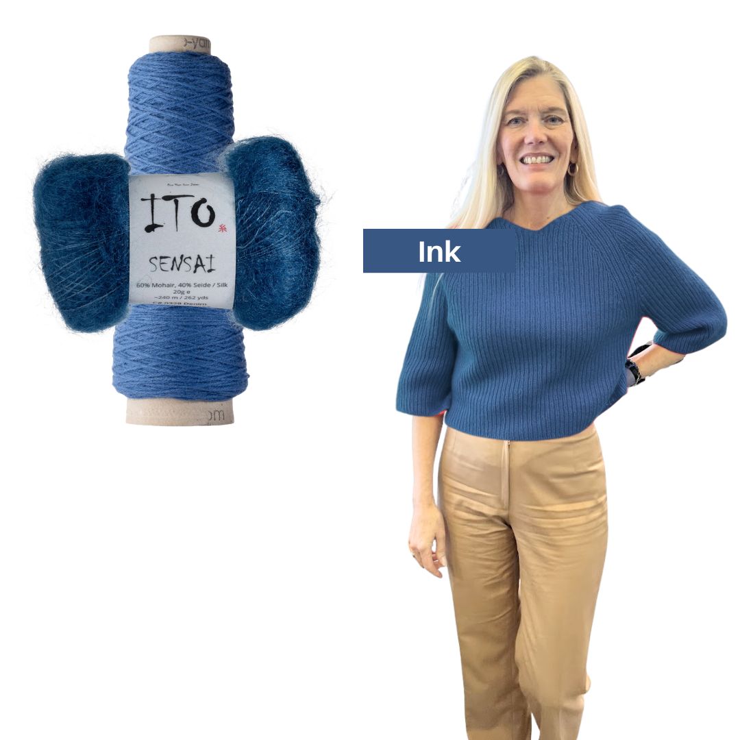 Kiki Bell-sleeved Sweater Kit - Ink
