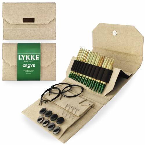 Lykke Grove Interchangeable Knitting Needle Set 5" tips