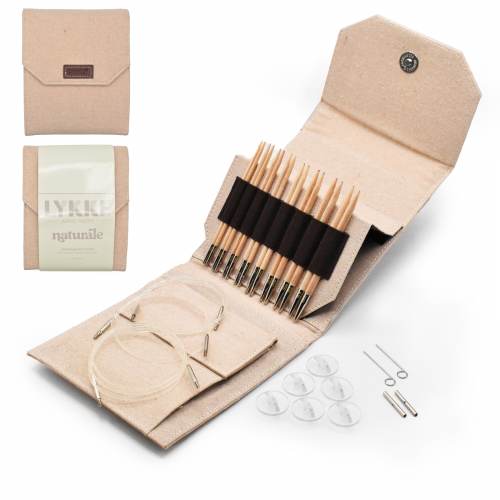 Lykke Naturale Starter Interchangeable Needle Set 5" tips