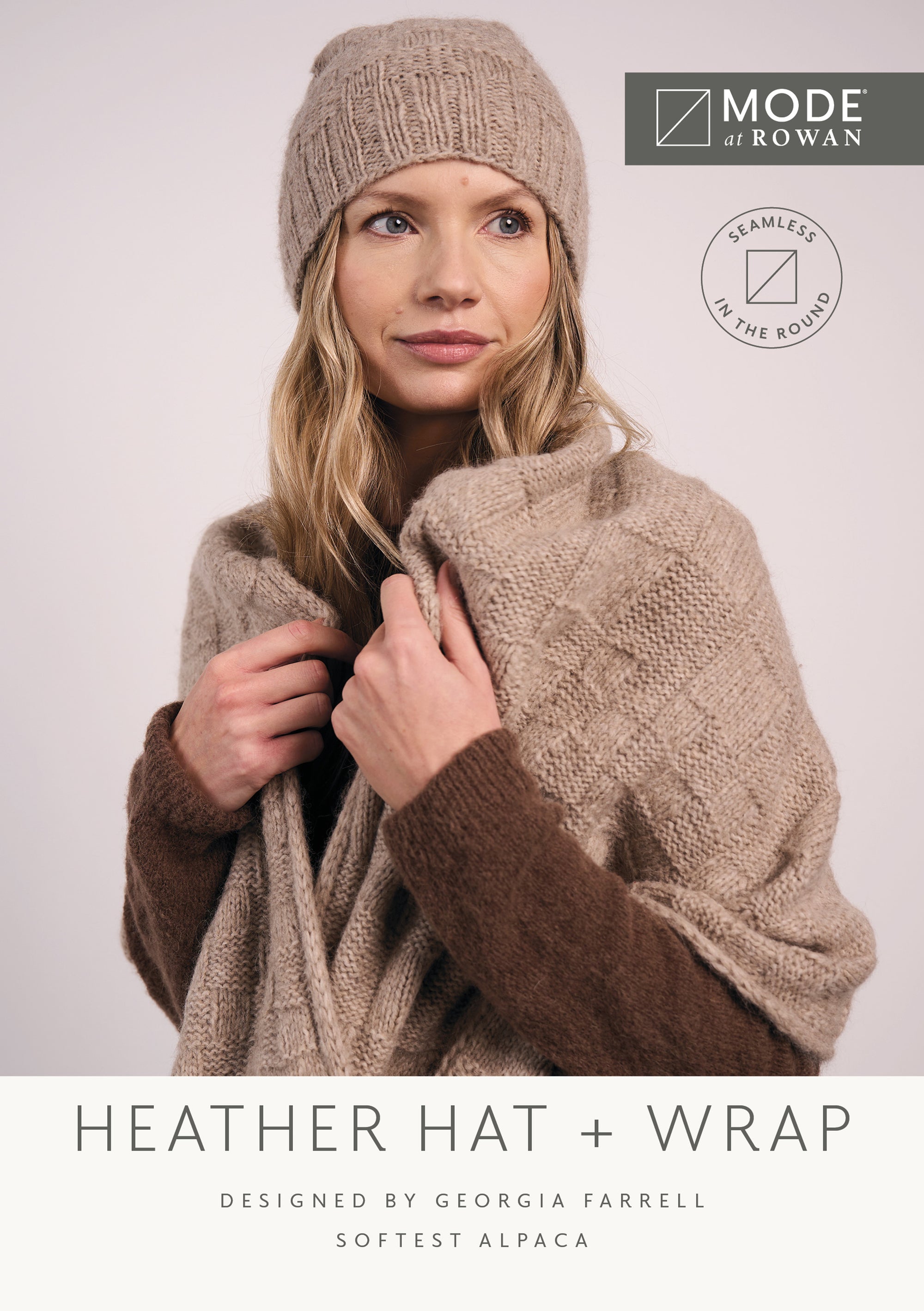 Mode Pattern Heather Hat & Wrap