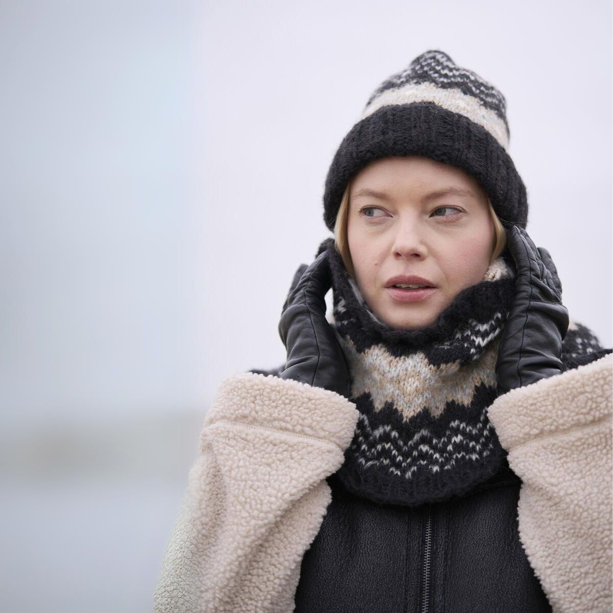 Mode Pattern- Coast Hat & Snood Set