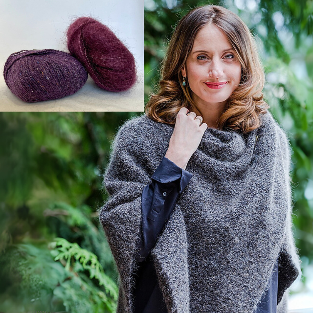 Churchmouse Quadrangle Wrap Kit - Plum