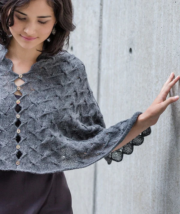 Churchmouse Spin Stitch Scarf & Poncho