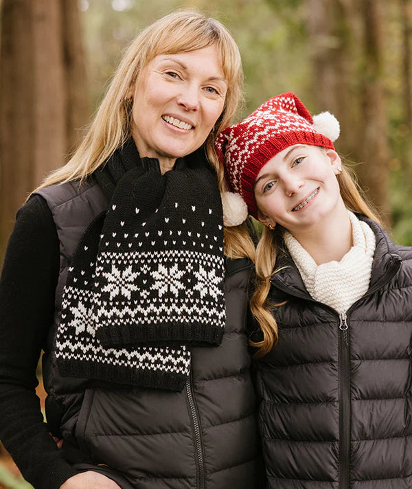 Churchmouse Snowflake Hat & Muffler Pattern