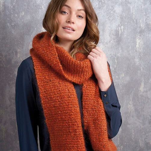 Squall Scarf in Rowan Tweed Haze