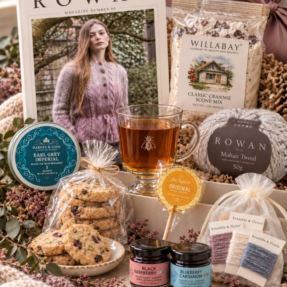 A British Afternoon Tea & Yarn Tasting Box