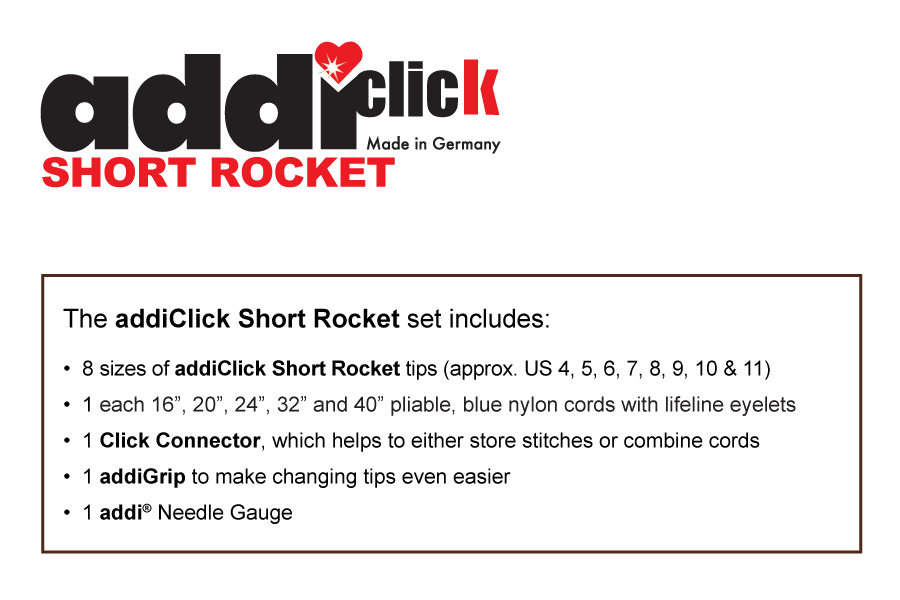 Addi Rocket Interchangeable Click Set-short