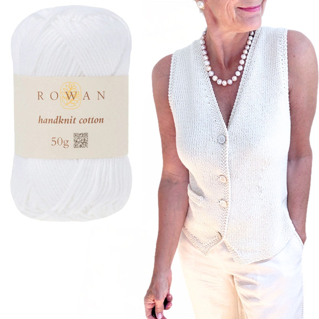 Tailored Vest Kit - Handknit Cotton Edition