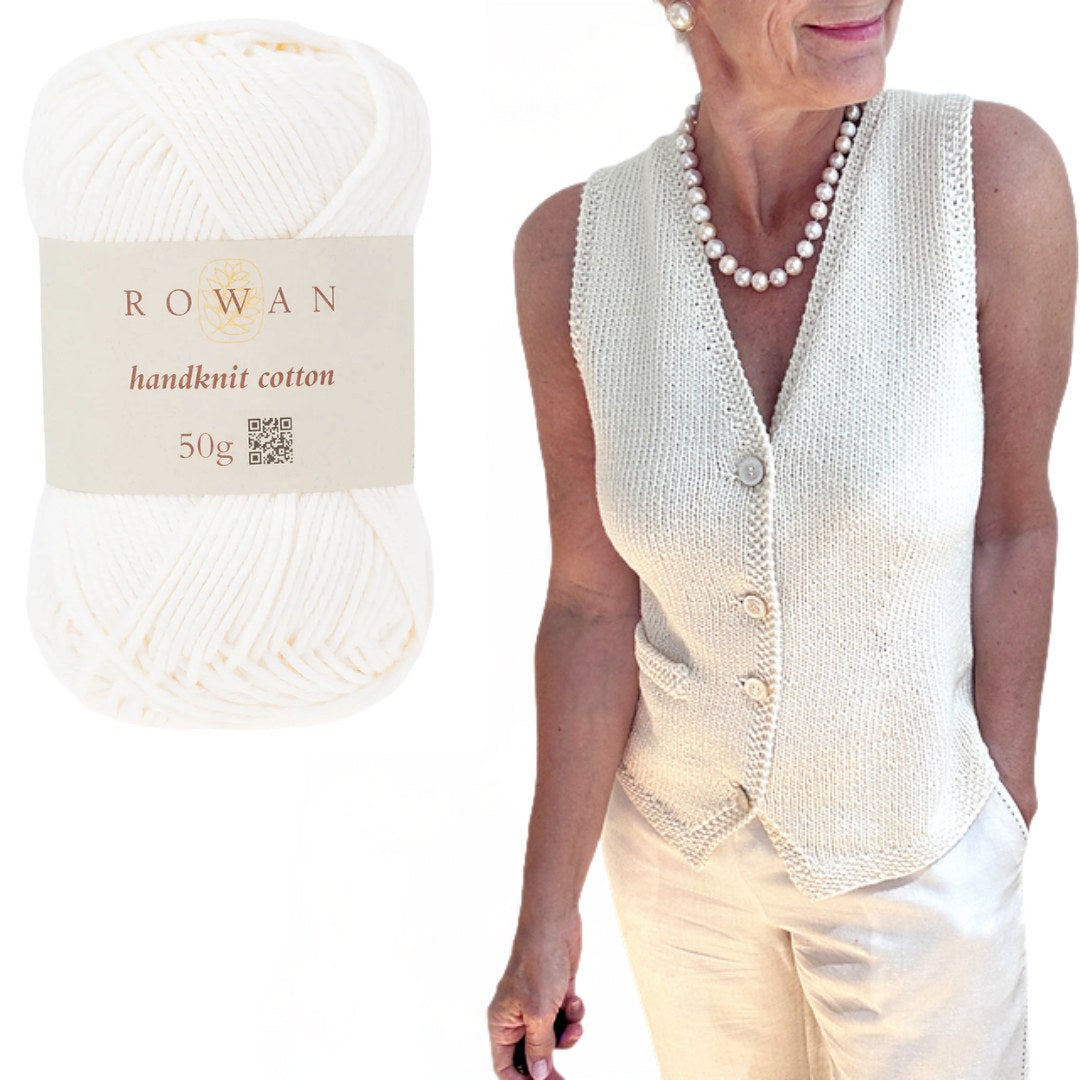 Tailored Vest Kit - Handknit Cotton Edition
