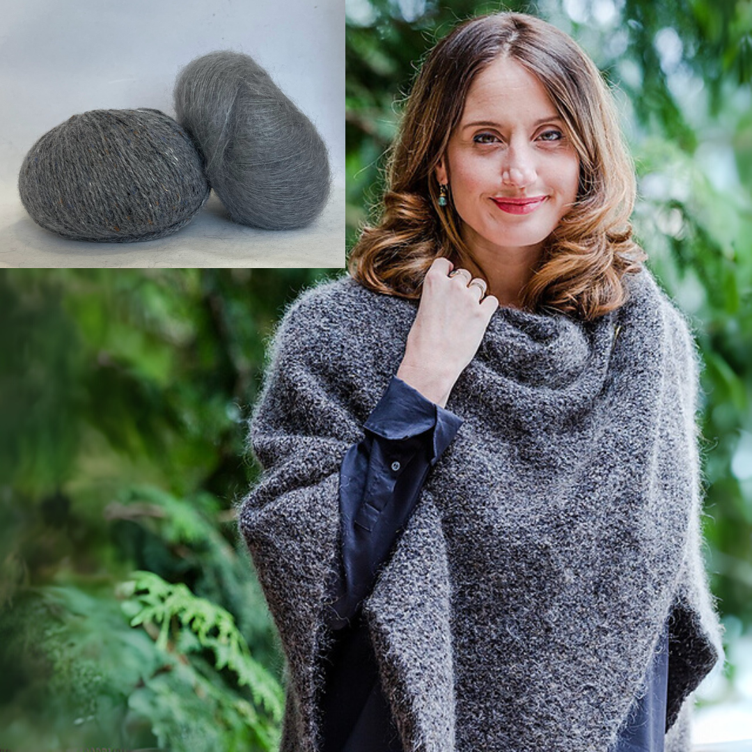 Churchmouse Quadrangle Wrap Kit-Grey