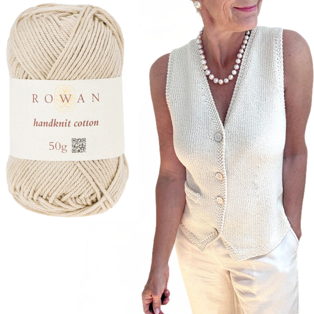 Tailored Vest Kit - Handknit Cotton Edition