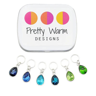 Ocean Waters Stitch Markers