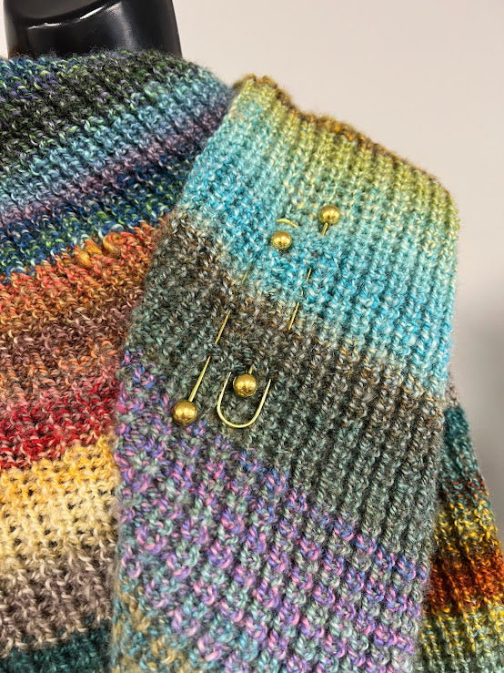 Stitch Holder Brooches -- set of 2