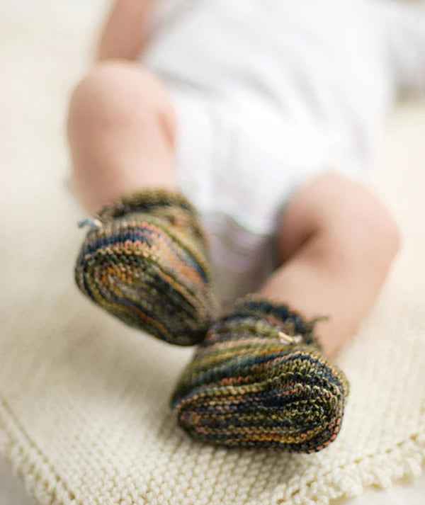 Churchmouse Stay-On Baby Booties Pattern