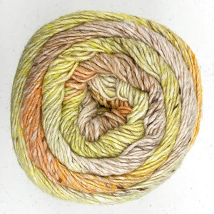 Noro akari 06 uruma yellow, cream, orange yarn