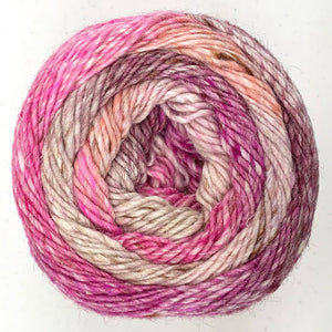 noro akari 09 toshima pink cream burgundy self striping yarn cotton silk