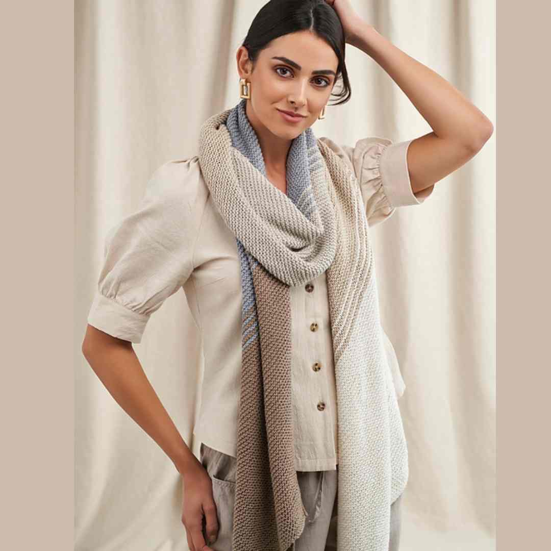 小物 24AW ARTS&SCIENCE / Trio color shawl S Trio color shawl
