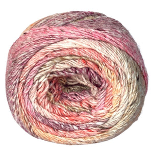 noro akari 25 kamakura orange pink cream taupe burgundy self striping yarn cotton silk