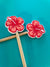 Red Hibiscus Knitting Needle Point Protector